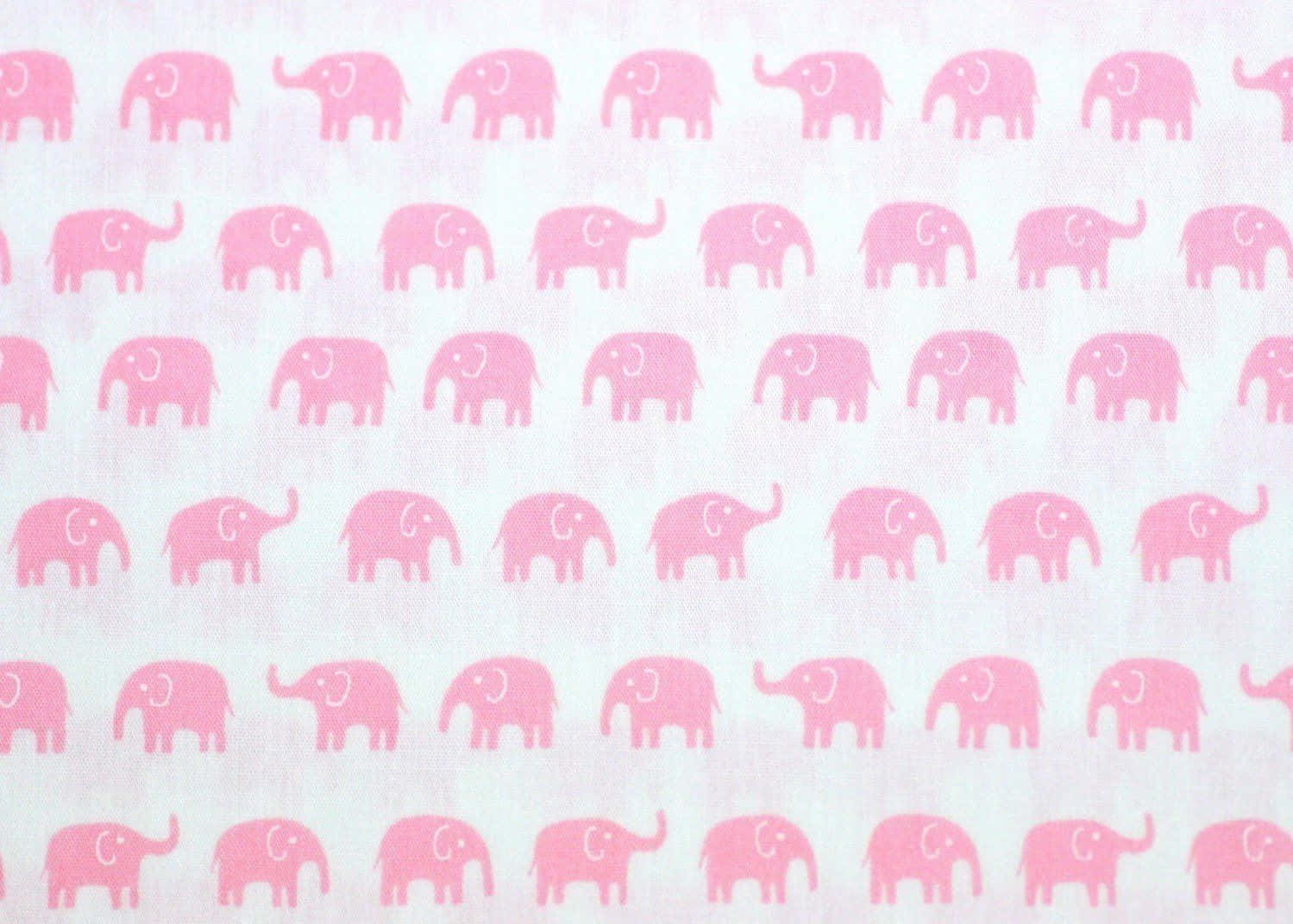 A Playful Pink Elephant in Nature Wallpaper