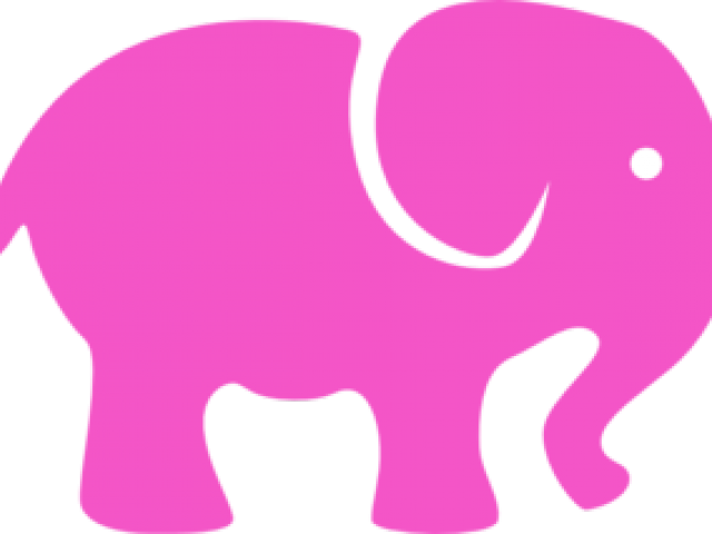 Pink Elephant Silhouette PNG