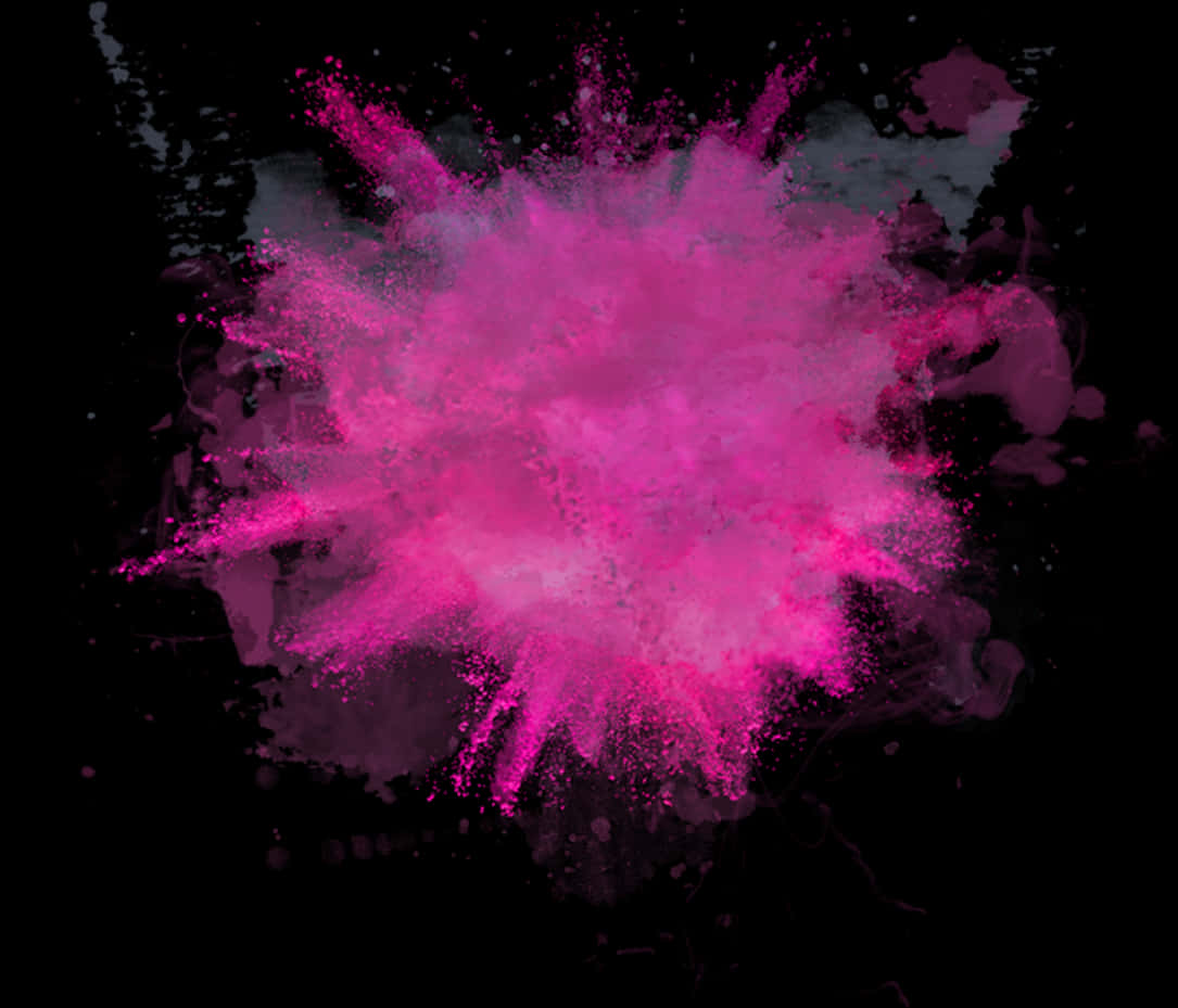 Pink Explosion Artwork PNG