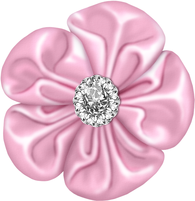 Pink Fabric Diamond Centerpiece.png PNG