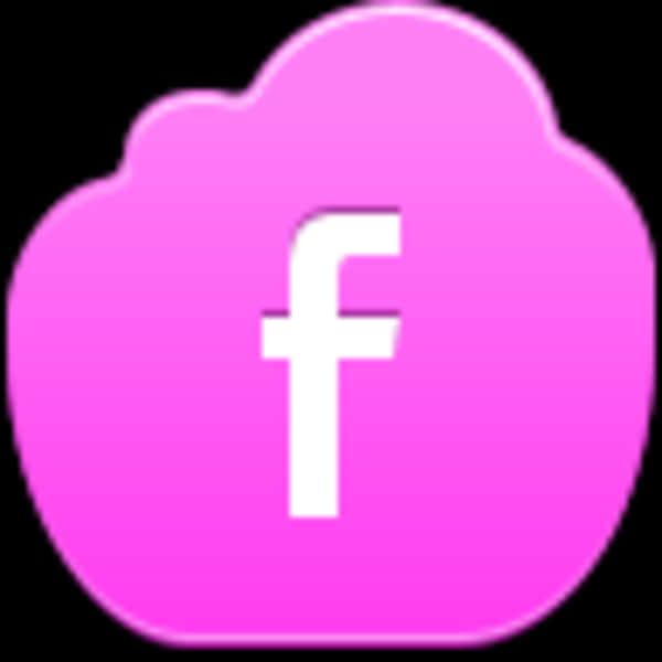 Pink Facebook Logo Icon PNG