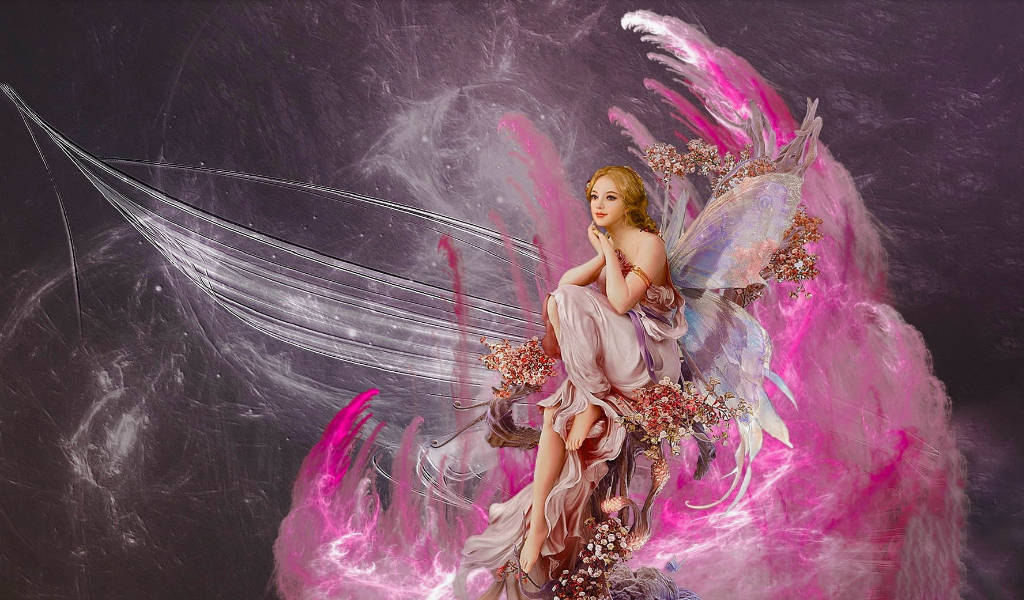 Pink Fairy Cloud Wallpaper