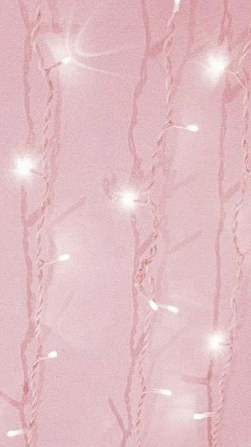 Pink Fairy Lights Wallpaper