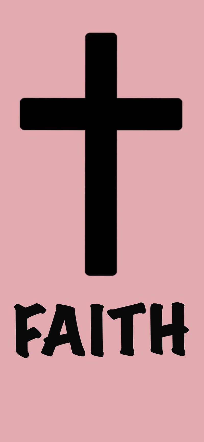 Pink Faith Christian Cross Wallpaper