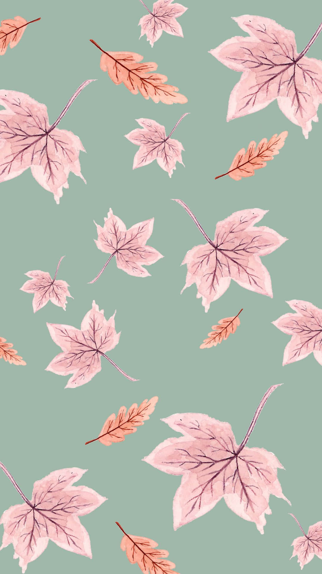 Genießensie Die Wärme Und Schönheit Des Rosafarbenen Herbstes Wallpaper