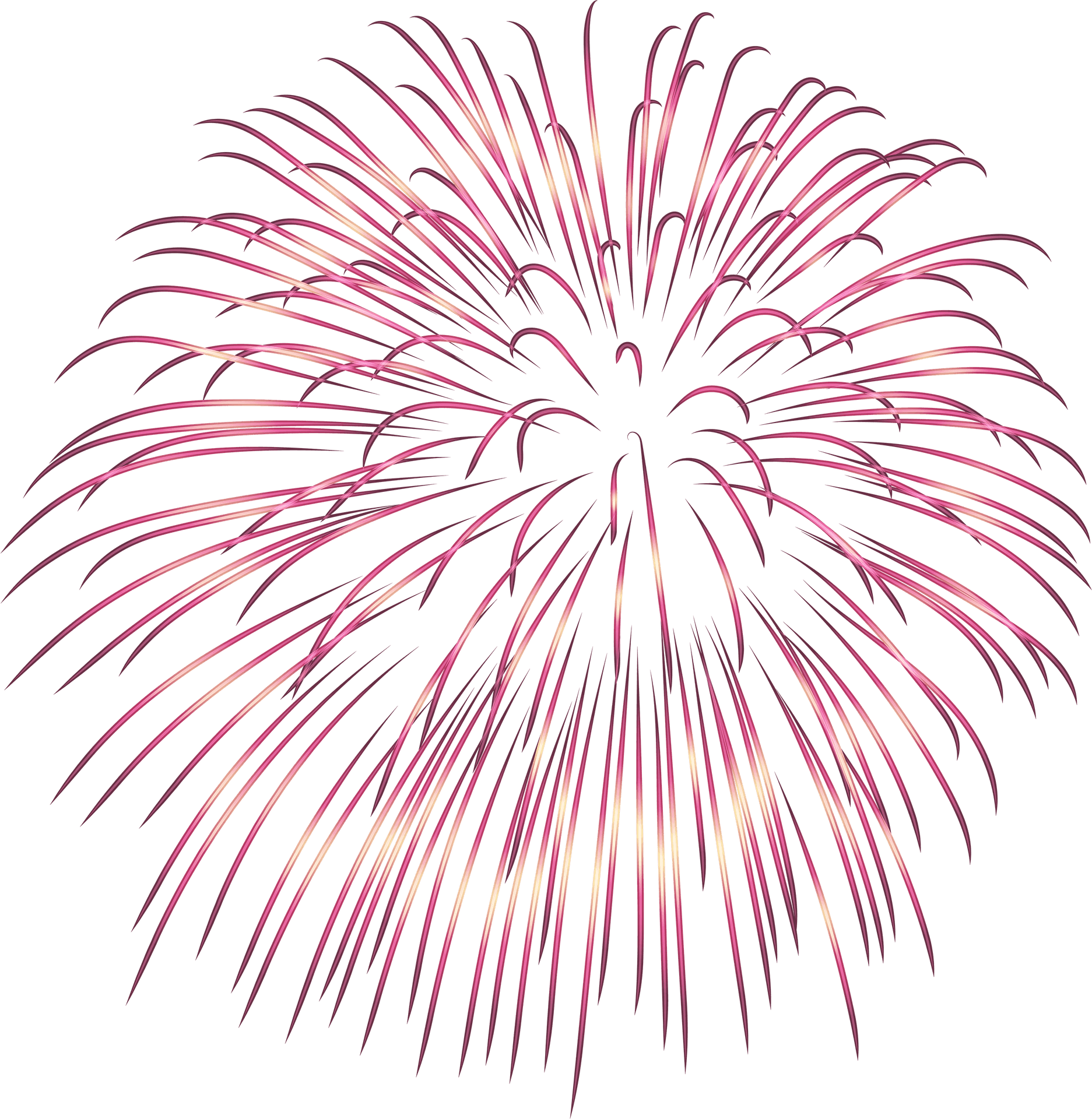 Pink Firework Explosion PNG