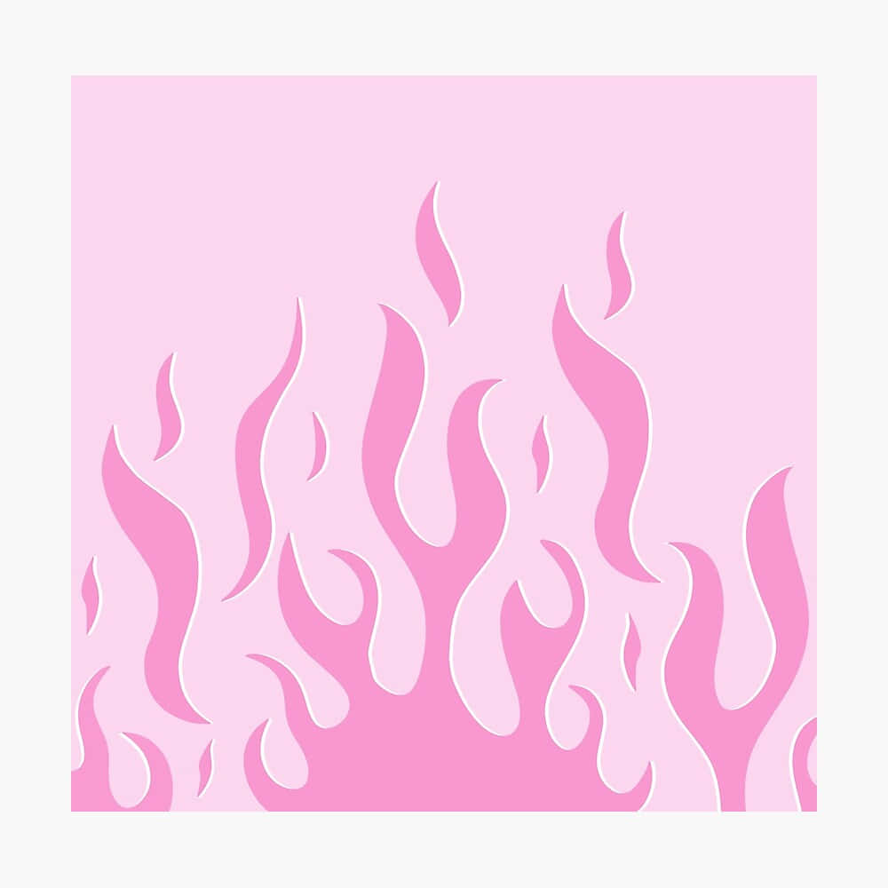 Crown Of Pink Flames Wallpaper
