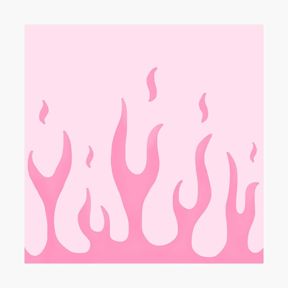 Large Strokes Of Pink Flames Wallpaper