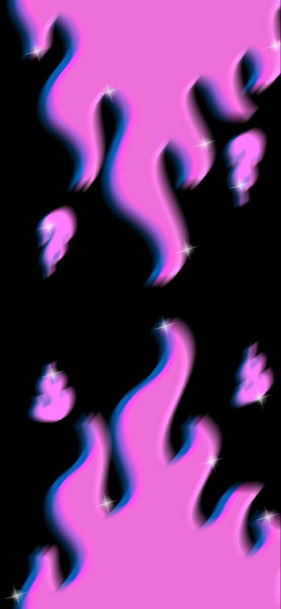 Celebrate With Pink Flames! Wallpaper