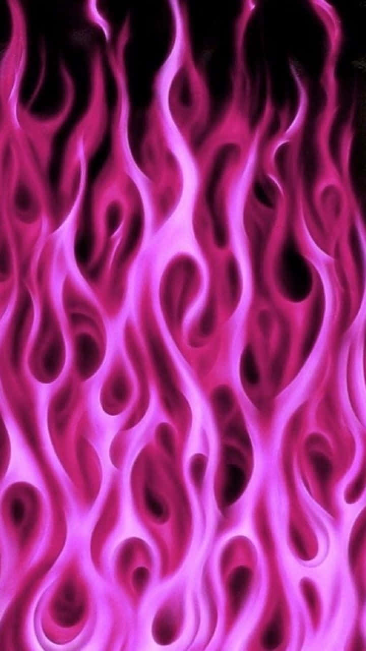 Beautifully Elegant Pink Flames Wallpaper