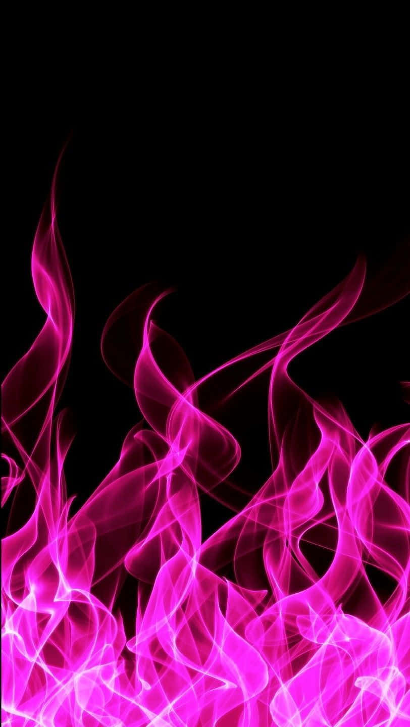 Get Lost In The Mesmerizing Pink Flames. Wallpaper