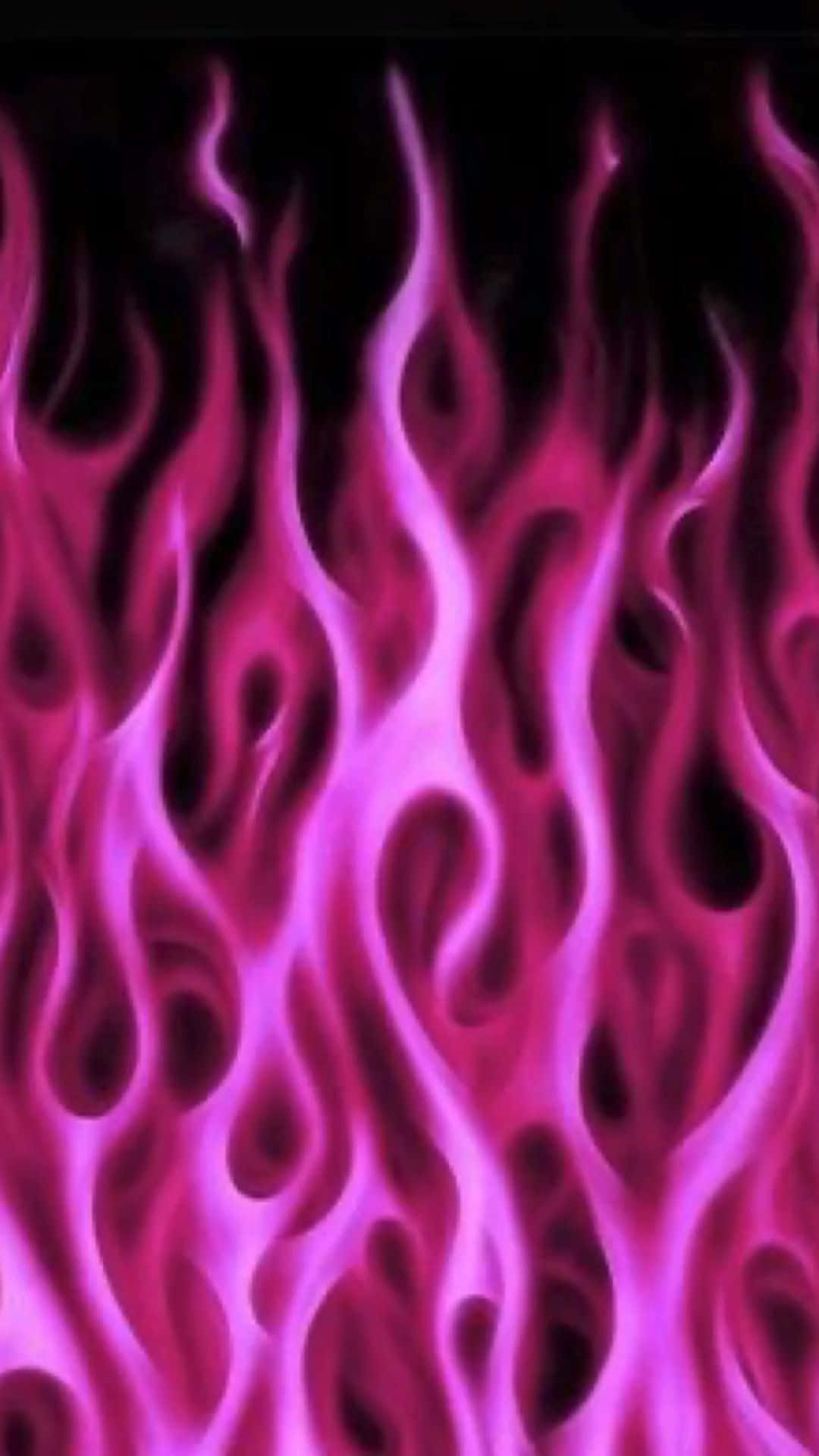 Hermosasllamas De Color Rosa Ardiendo Brillantemente. Fondo de pantalla