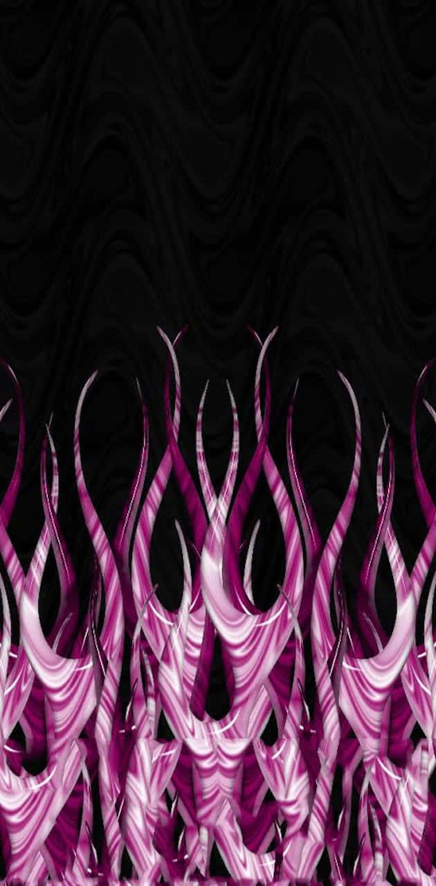 Pink Flames 630 X 1280 Wallpaper