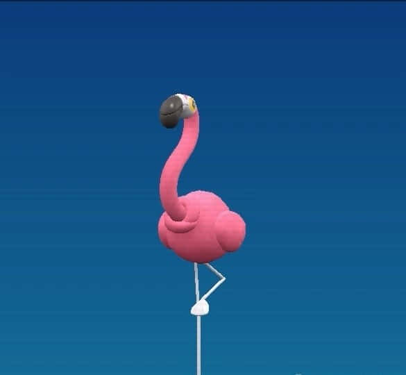 Pink Flamingo Balancing Act Wallpaper