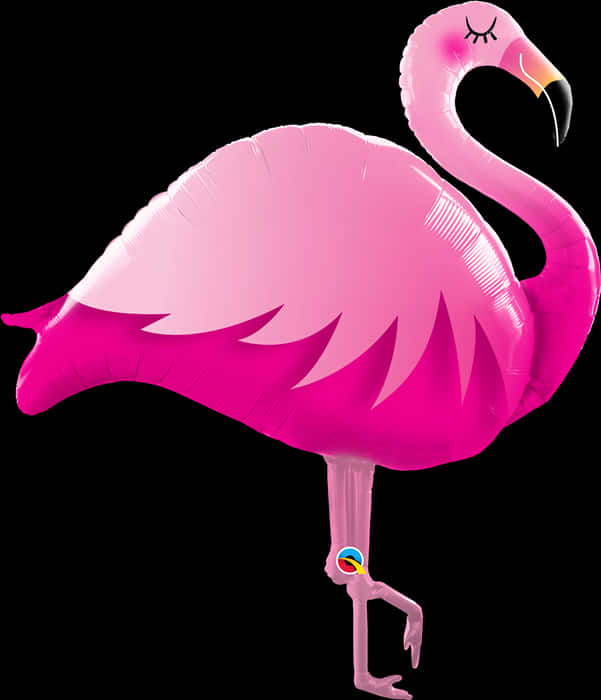 Pink Flamingo Balloon Isolated PNG