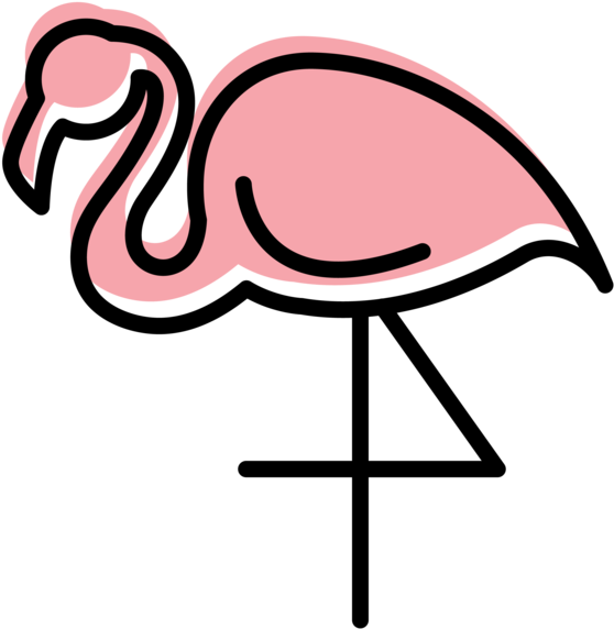 Pink Flamingo Icon PNG