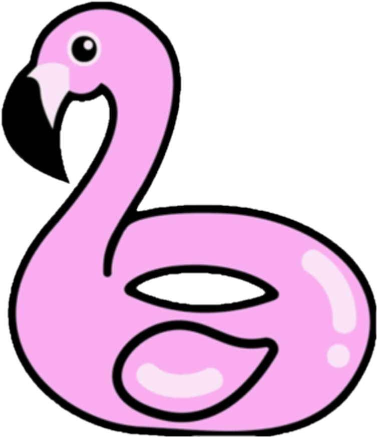 Download Pink Flamingo Pool Float Illustration