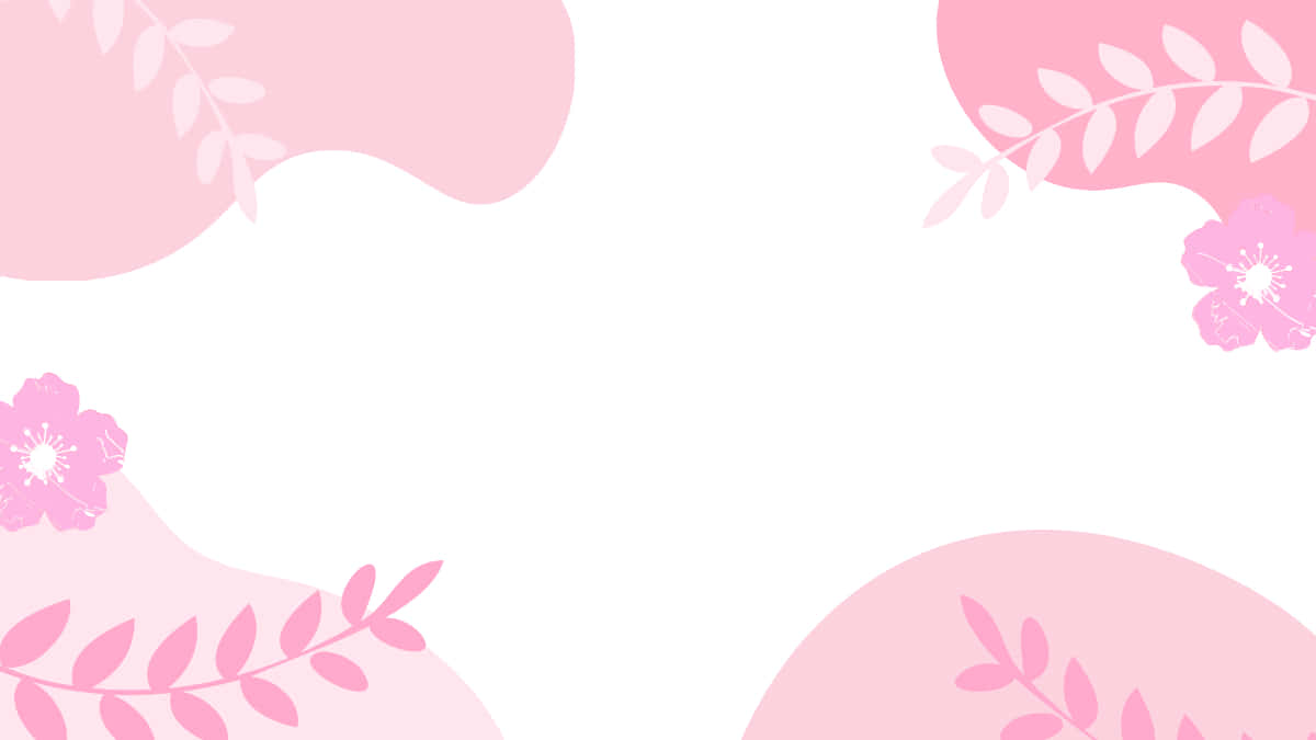 Pink Floral Abstract Background Wallpaper