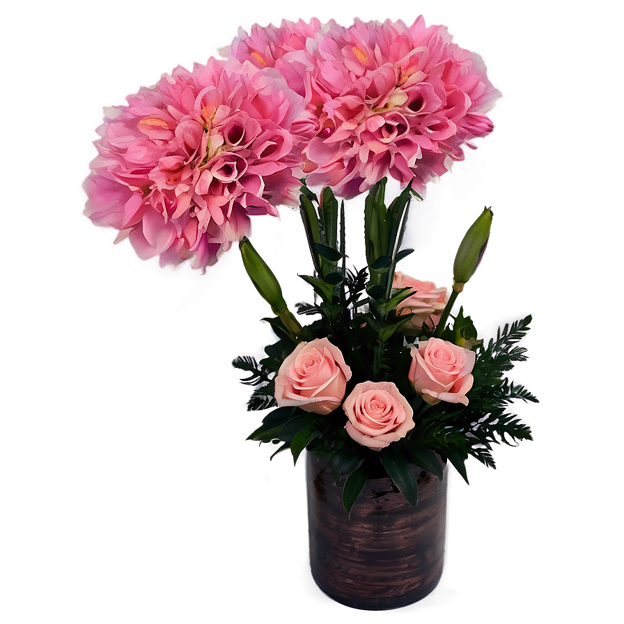 Pink Floral Arrangement Png Qgt28 PNG