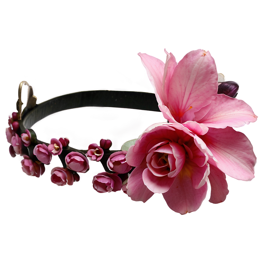Pink Floral Crown Png 05242024 PNG