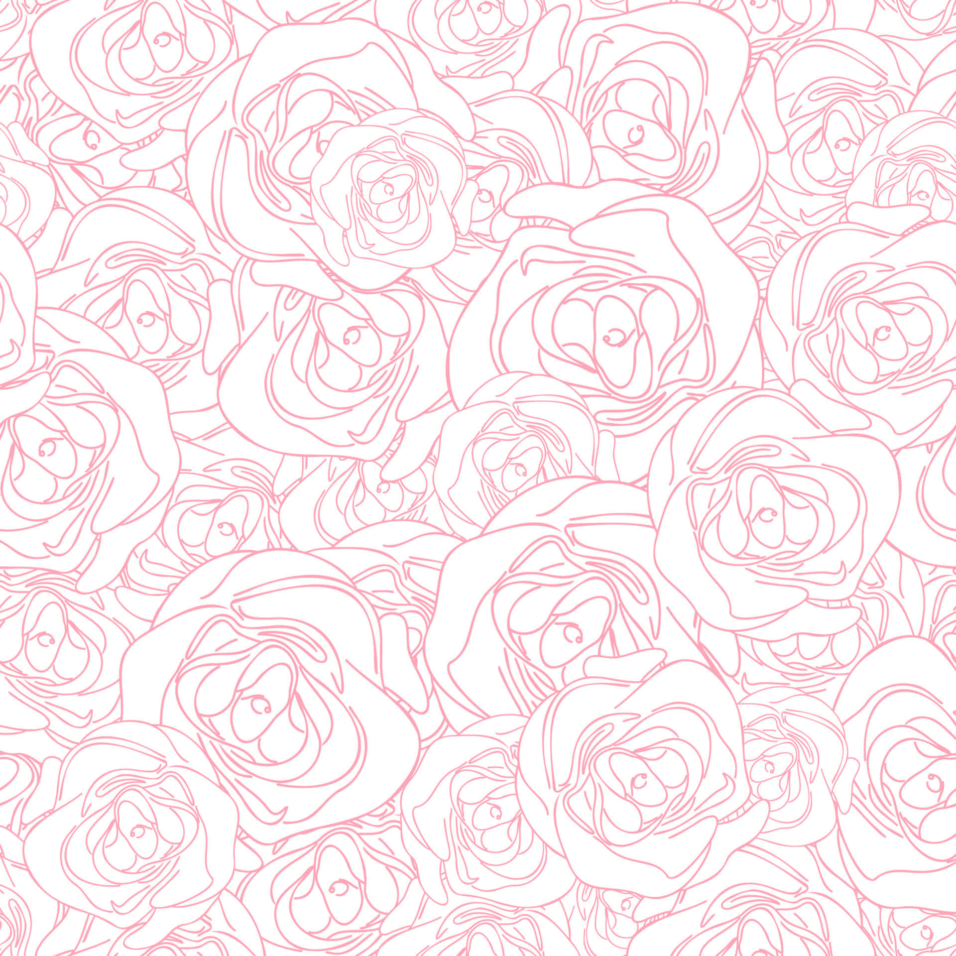 Njutav Skönheten I En Livlig Rosa Blomsterdisplay. Wallpaper