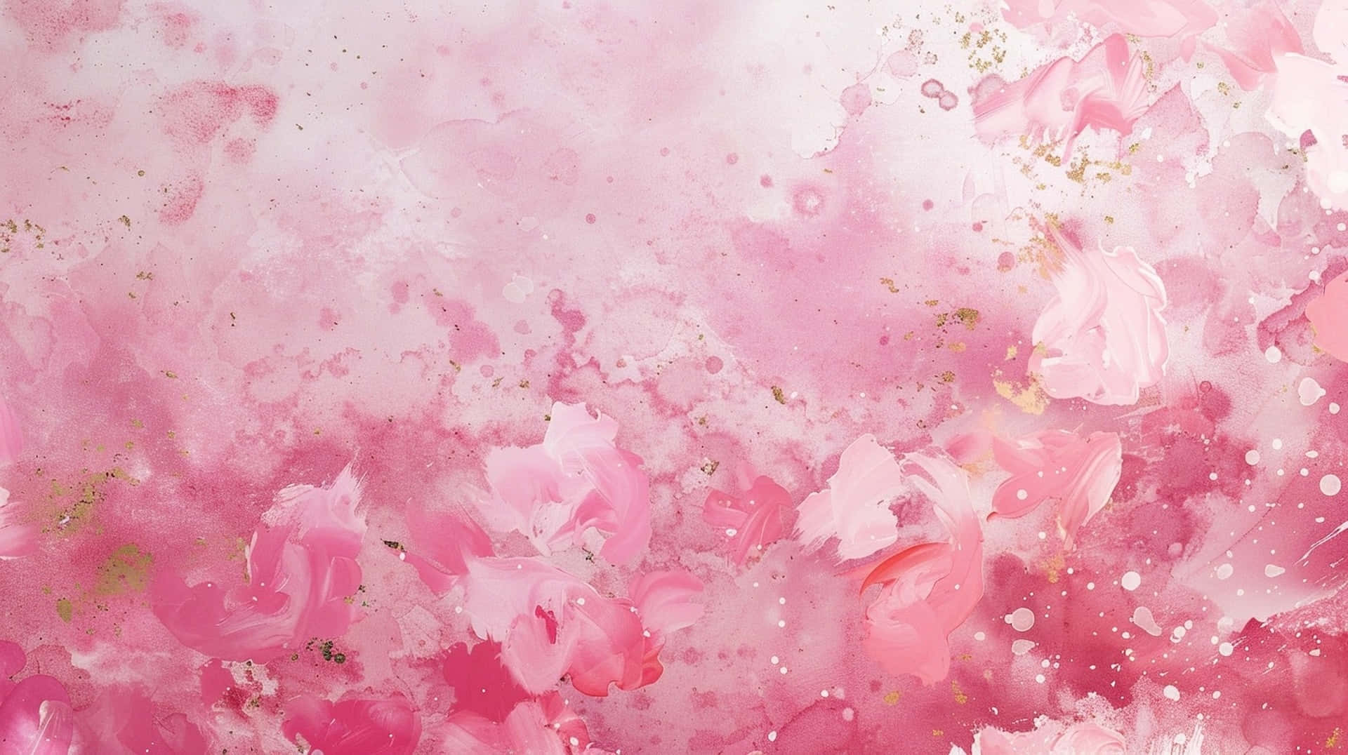 Pink Floral Watercolor Background Wallpaper