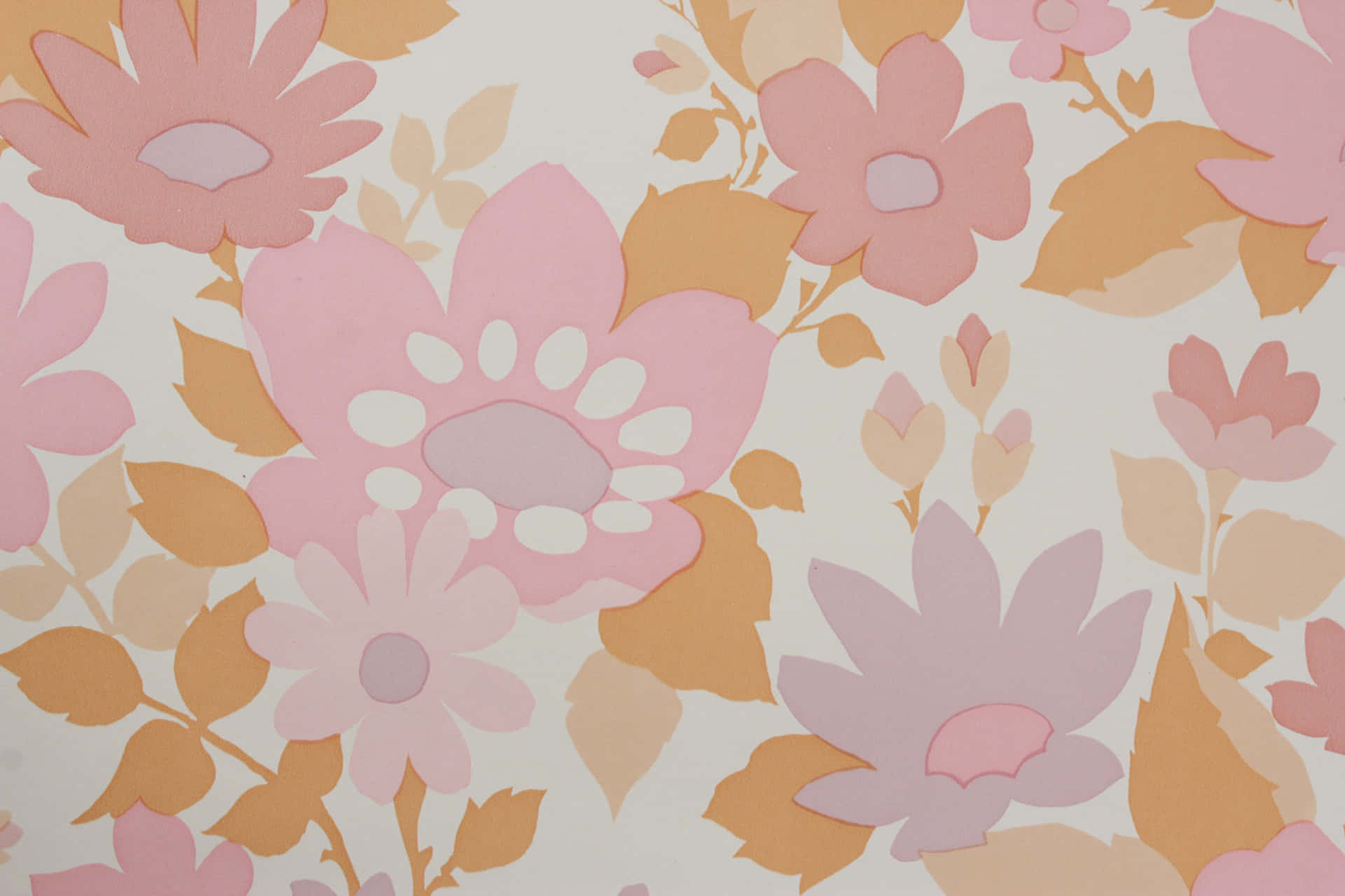 Lys Pink blomsteropstilling Wallpaper