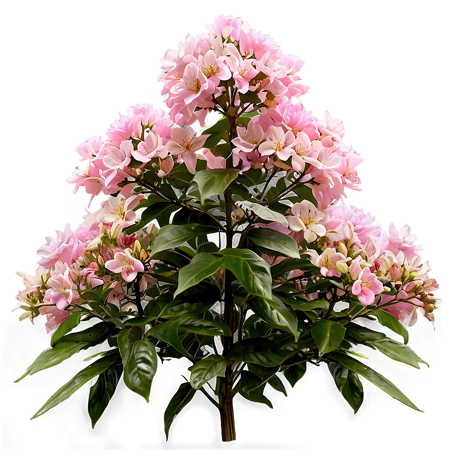 Pink Flower Bush Png Lqd PNG