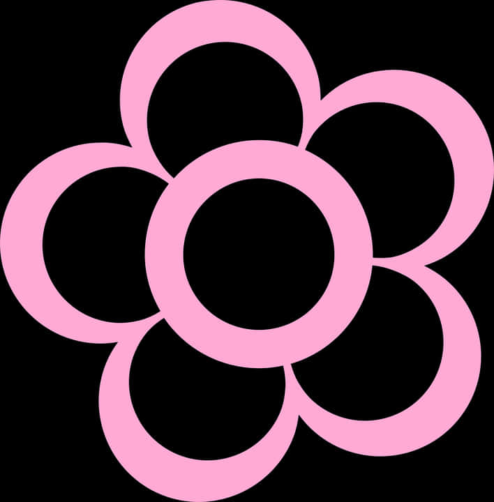 Pink Flower Graphic Design PNG