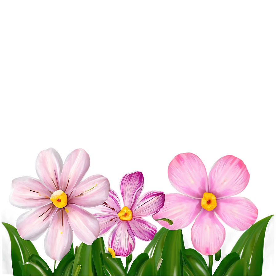 Pink Flowers Art Png 47 PNG