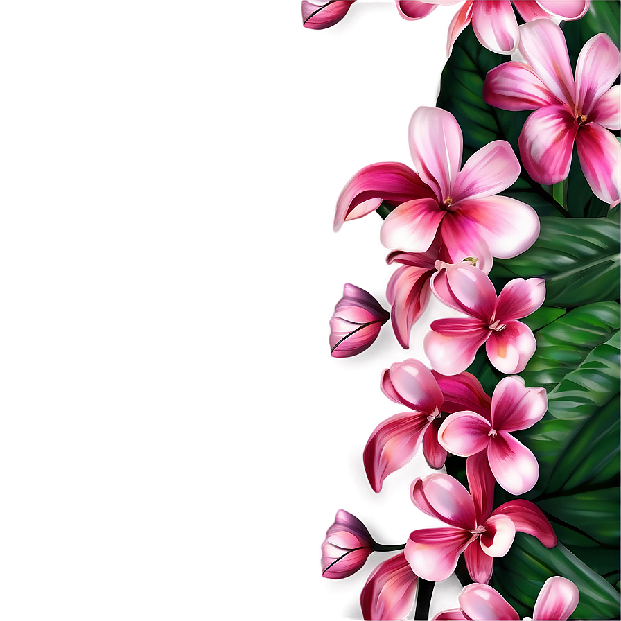 Pink Flowers Art Png Lwf PNG