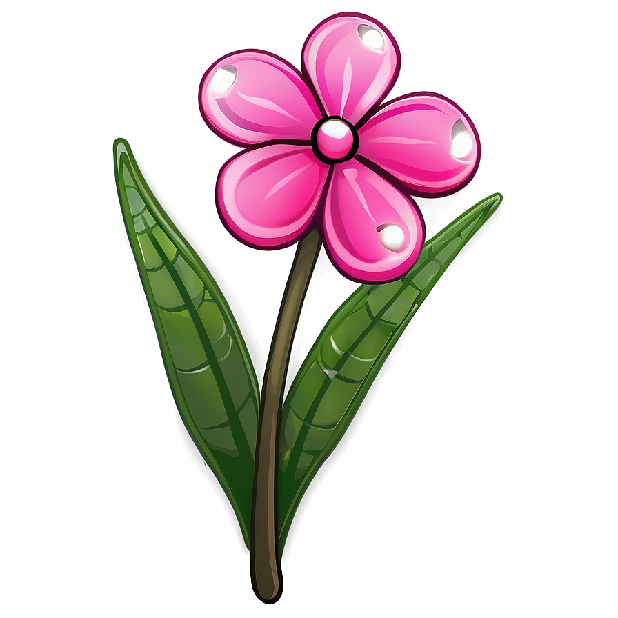 Pink Flowers Cartoon Png Sse7 PNG