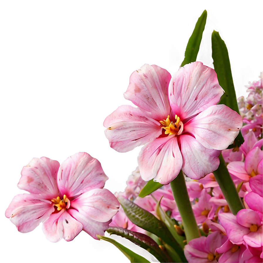 Pink Flowers Closeup Png 82 PNG