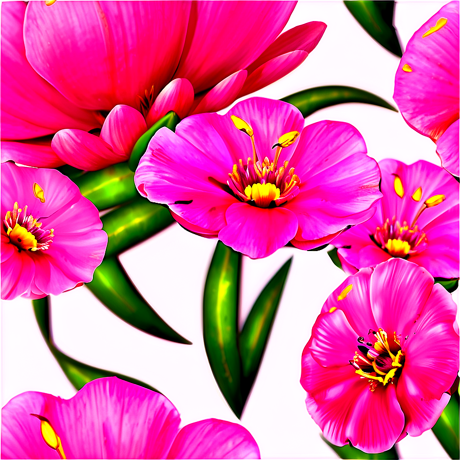 Pink Flowers Closeup Png Ghs31 PNG