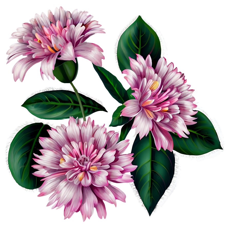 Pink Flowers Cluster Png 05242024 PNG