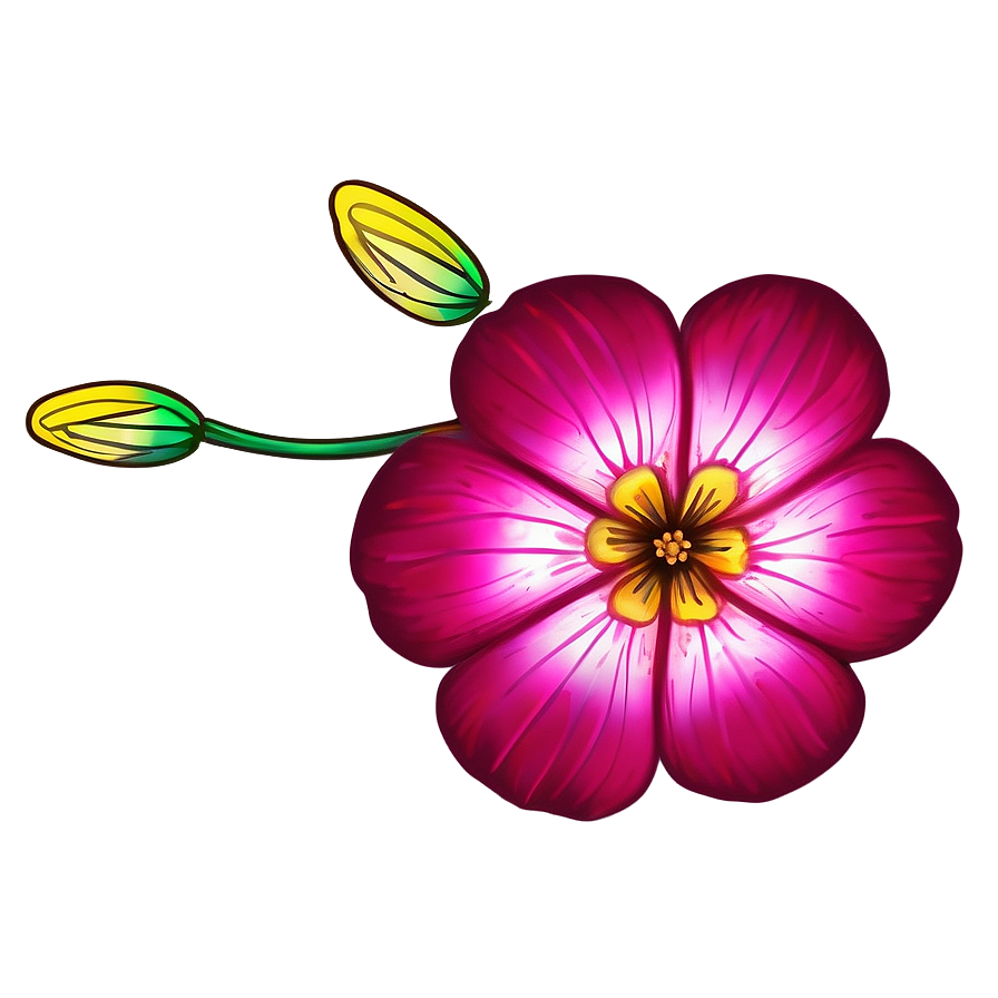 Pink Flowers Drawing Png Xfw PNG