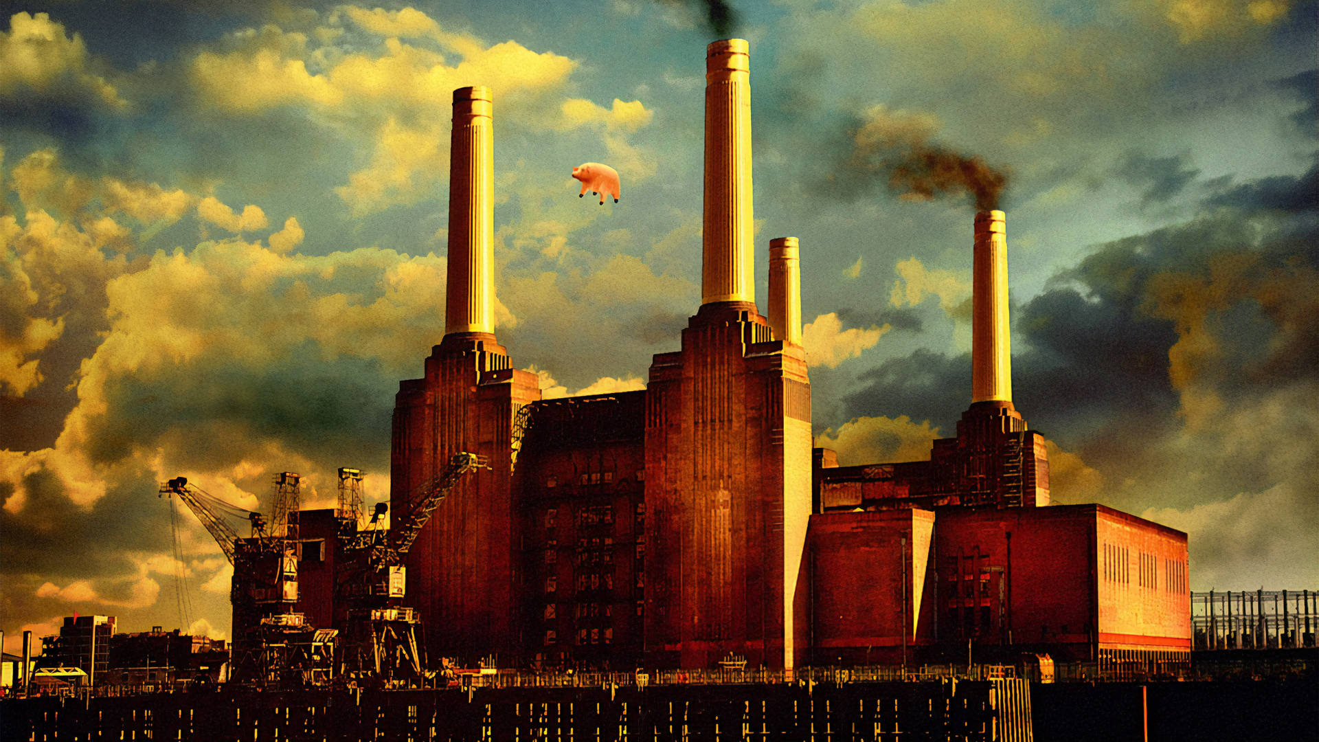 Pink Floyd 4k Animals Factory Close-up