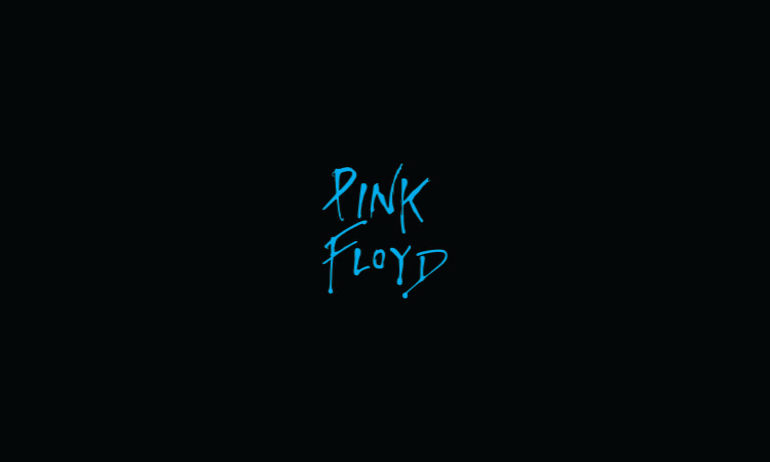 Pink Floyd 4k Logo Black And Blue Wallpaper