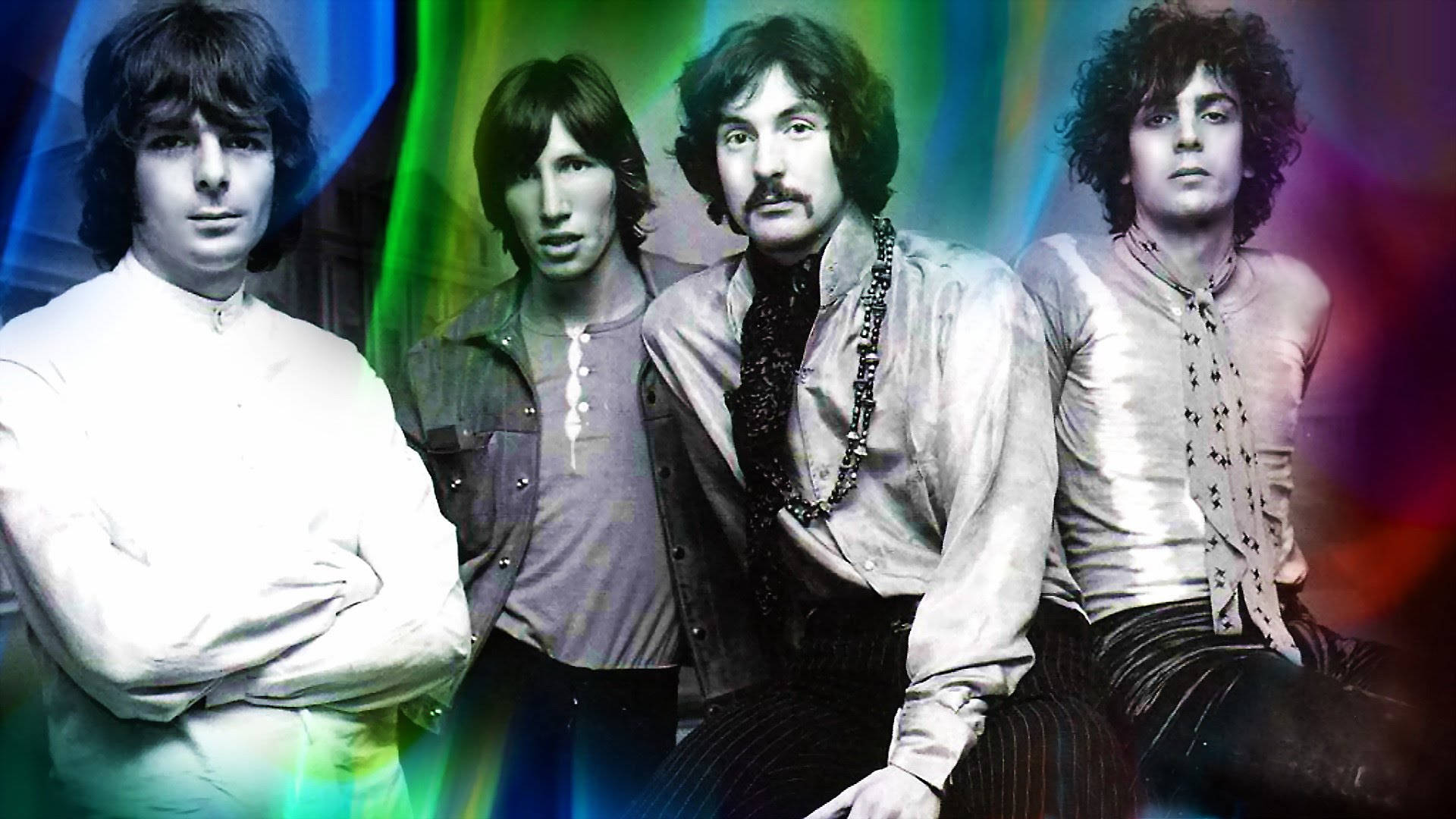 Pink Floyd 4k Members Rainbow Aesthetic