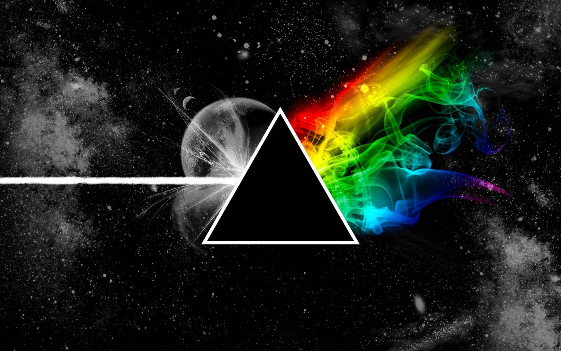 Pink Floyd 4k The Dark Side Of The Moon In Space Wallpaper