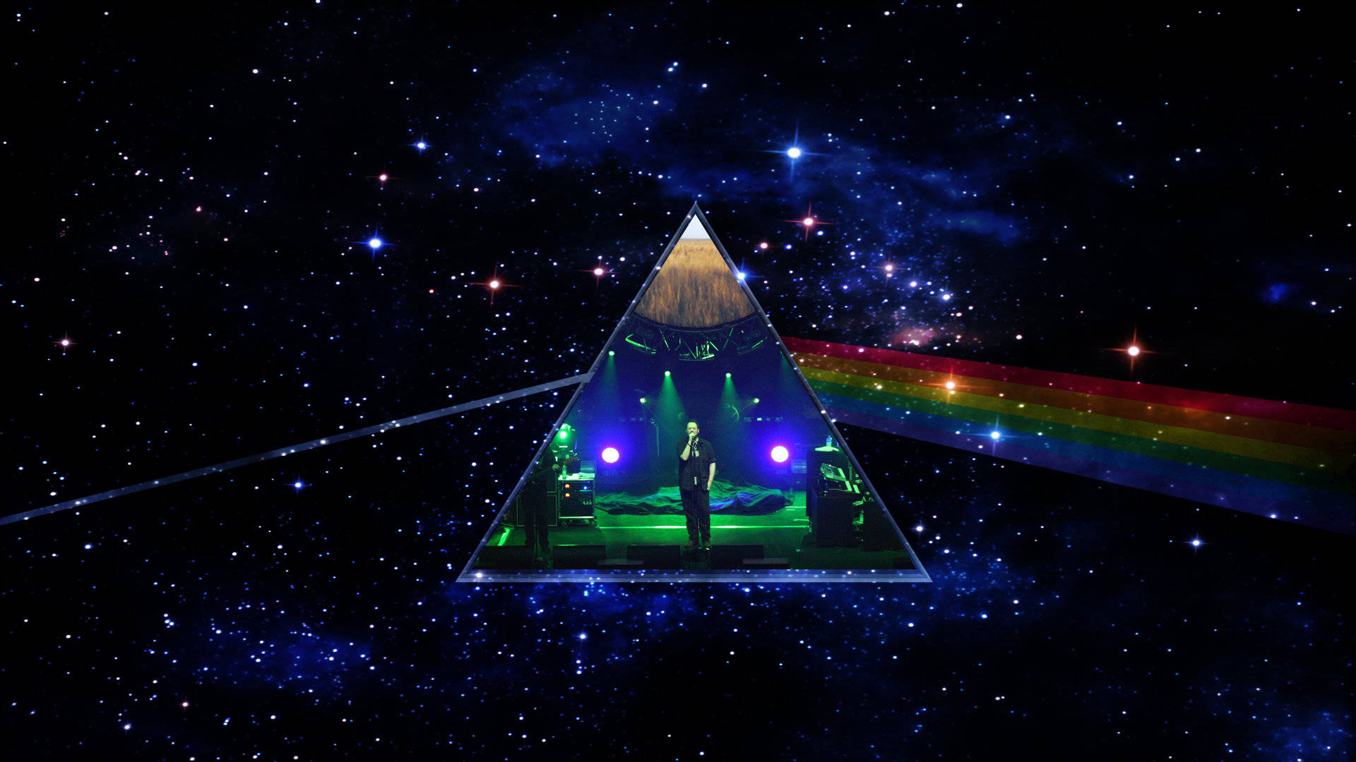 Pink Floyd Band In Prism Wallpaper