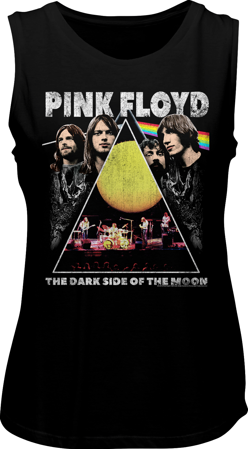 Pink Floyd Dark Side Moon Tank Top PNG