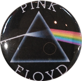 Pink Floyd Prism Button Badge PNG