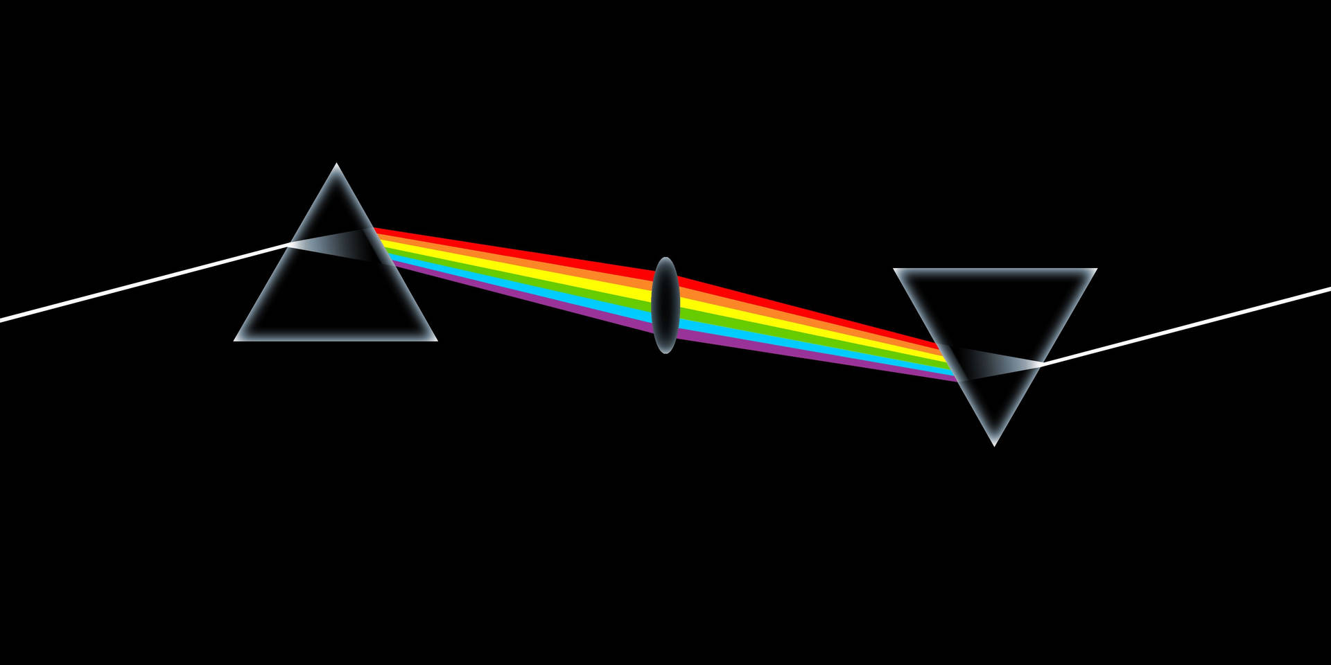 Pink Floyd's Iconic Shape Art Wallpaper