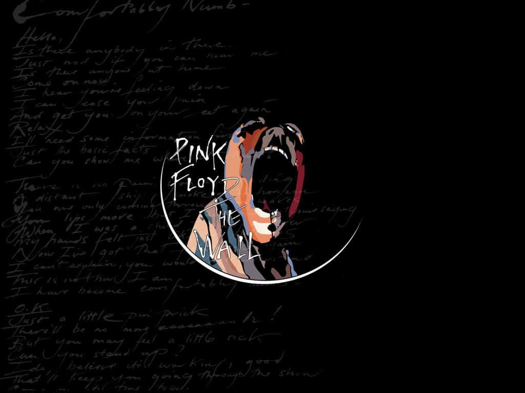 Pinkfloyd The Wall Dibujo Animado Negro. Fondo de pantalla