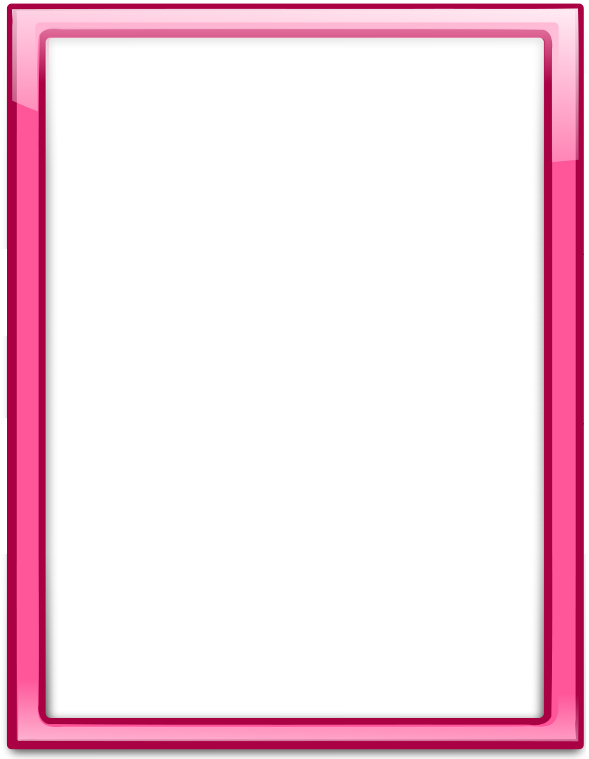 Pink Frame Empty Background PNG