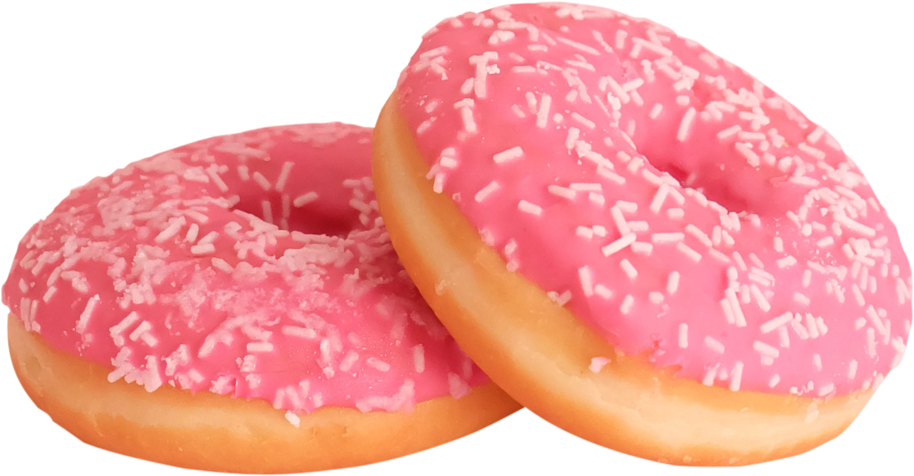 Pink Frosted Sprinkled Doughnuts.png PNG