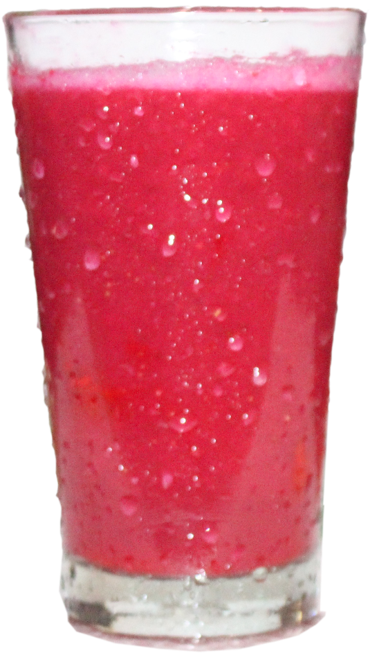 Pink Fruit Smoothie Glass PNG