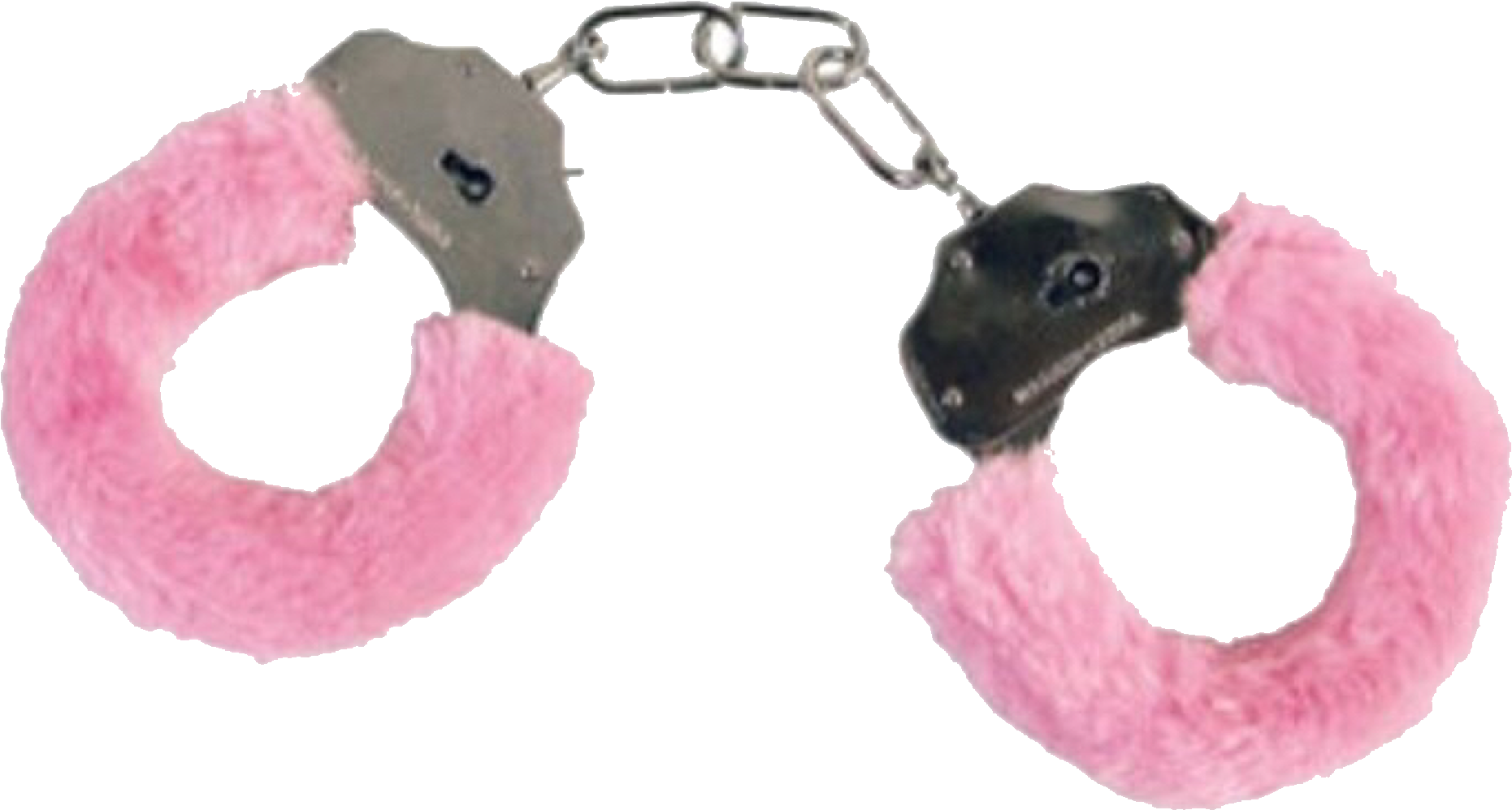 Pink Furry Handcuffs PNG