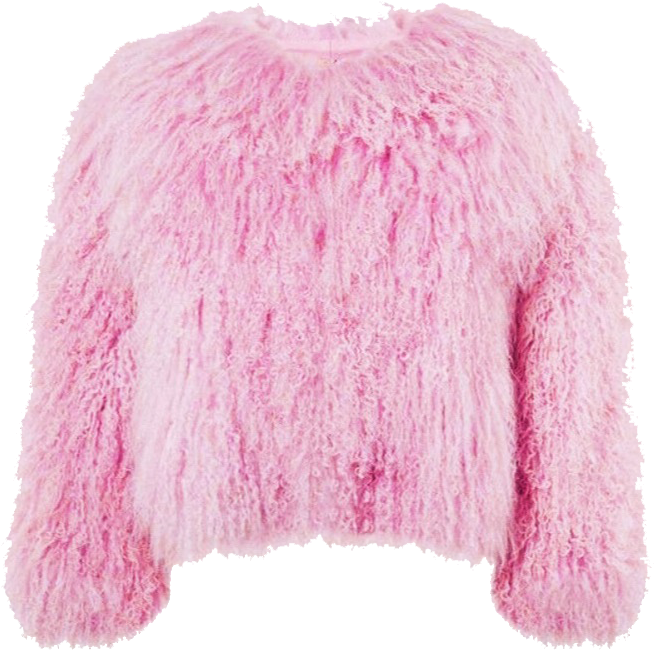 Download Pink Fuzzy Sweater Fashion Item | Wallpapers.com